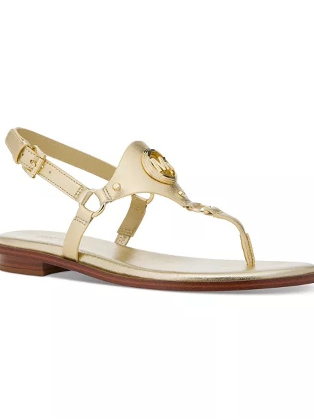 Michael Kors Gold Casey Thong Gladiator Sandals Sz 7